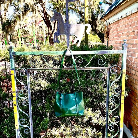 Green Multi-strap Faux Leather Bag - Picture 8 of 12
